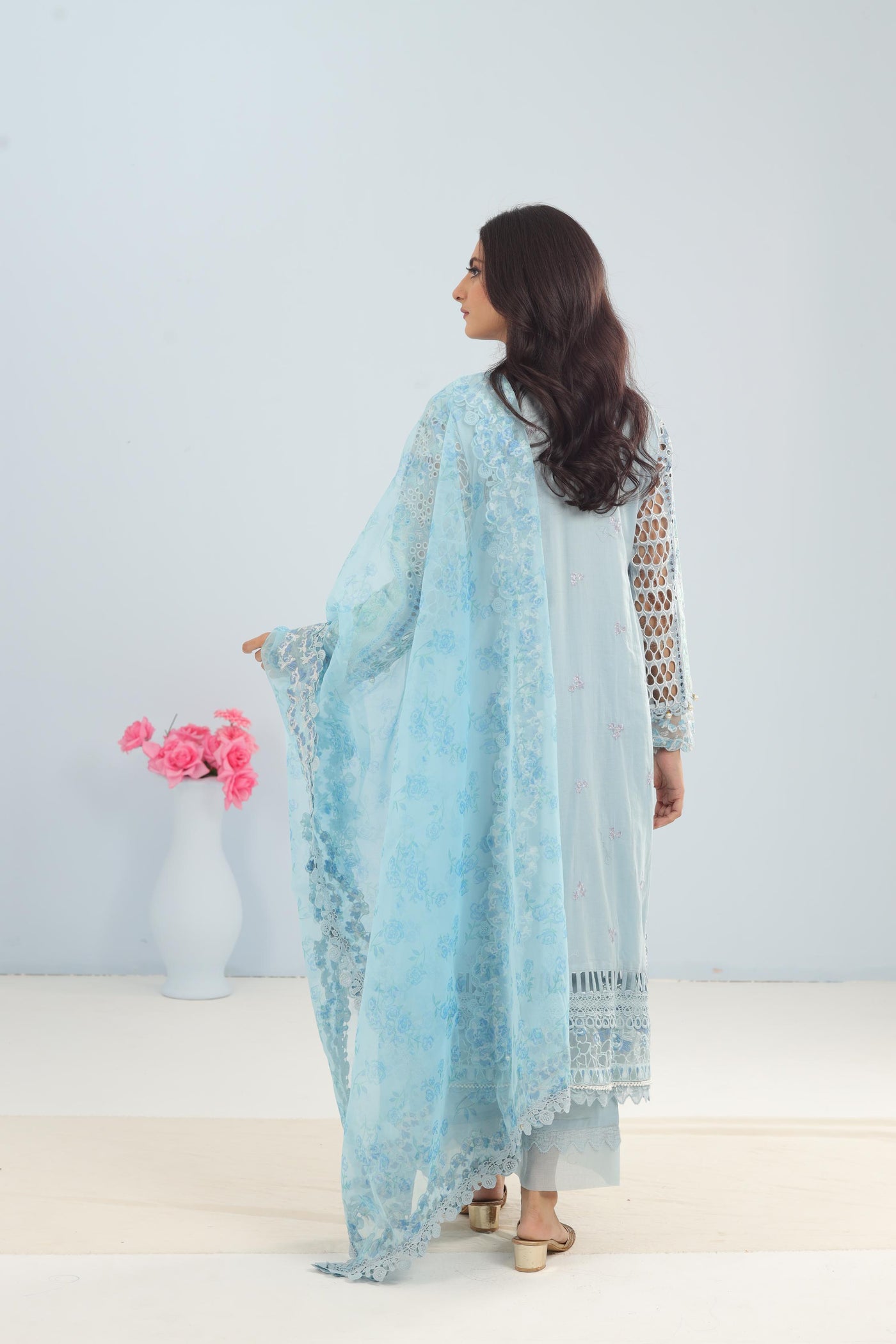 Serene Sapphire - Afrozeh The Painted Garden Collection