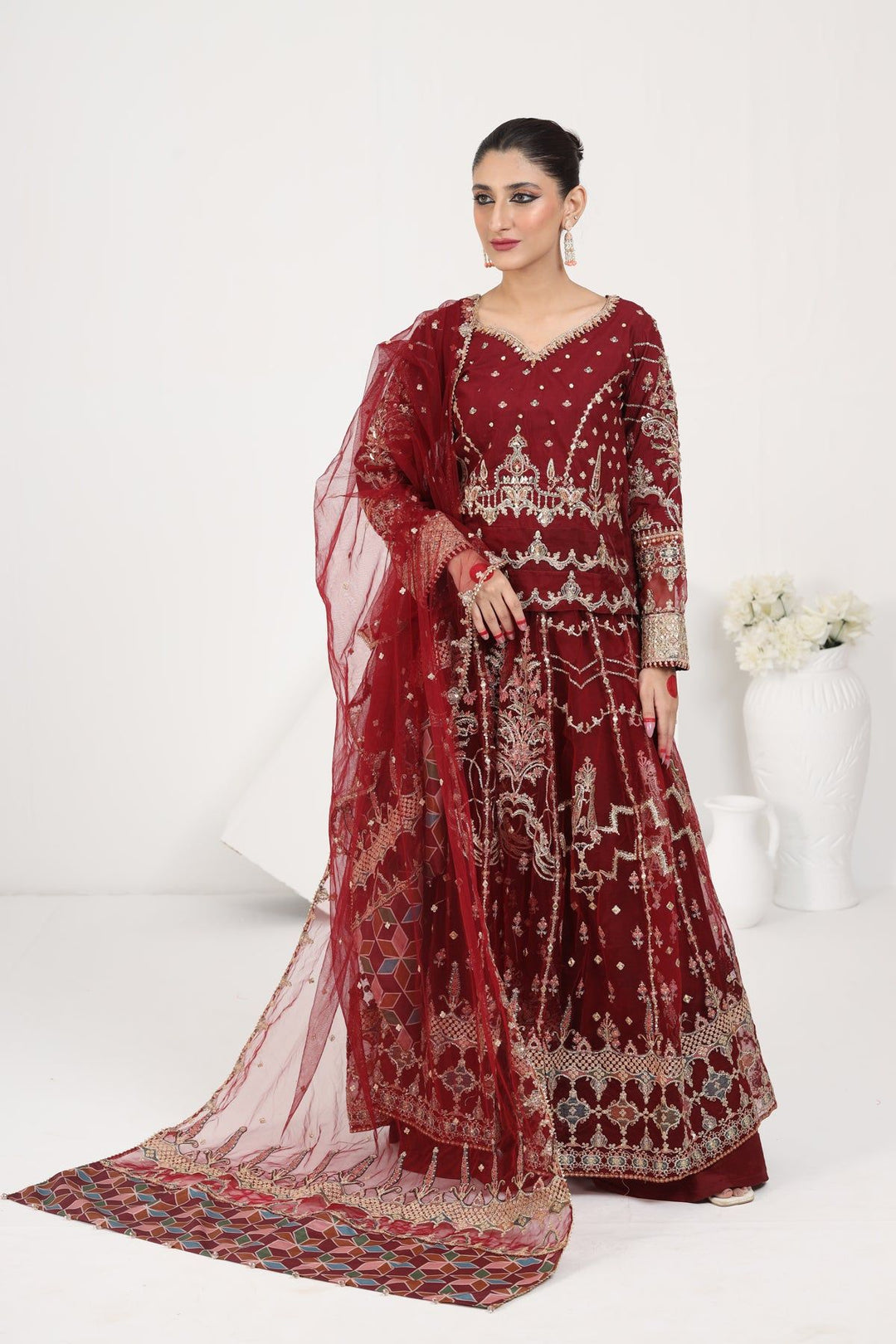 Ayla Formal 3 Piece Suit - Qalamkar