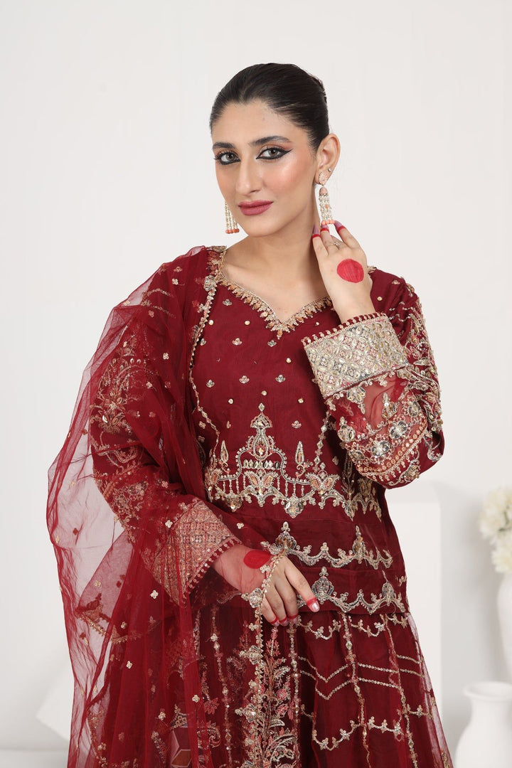 Ayla Formal 3 Piece Suit - Qalamkar