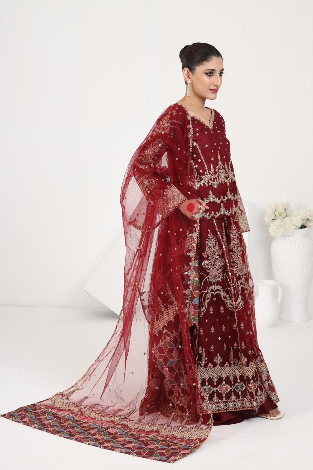 Ayla Formal 3 Piece Suit - Qalamkar