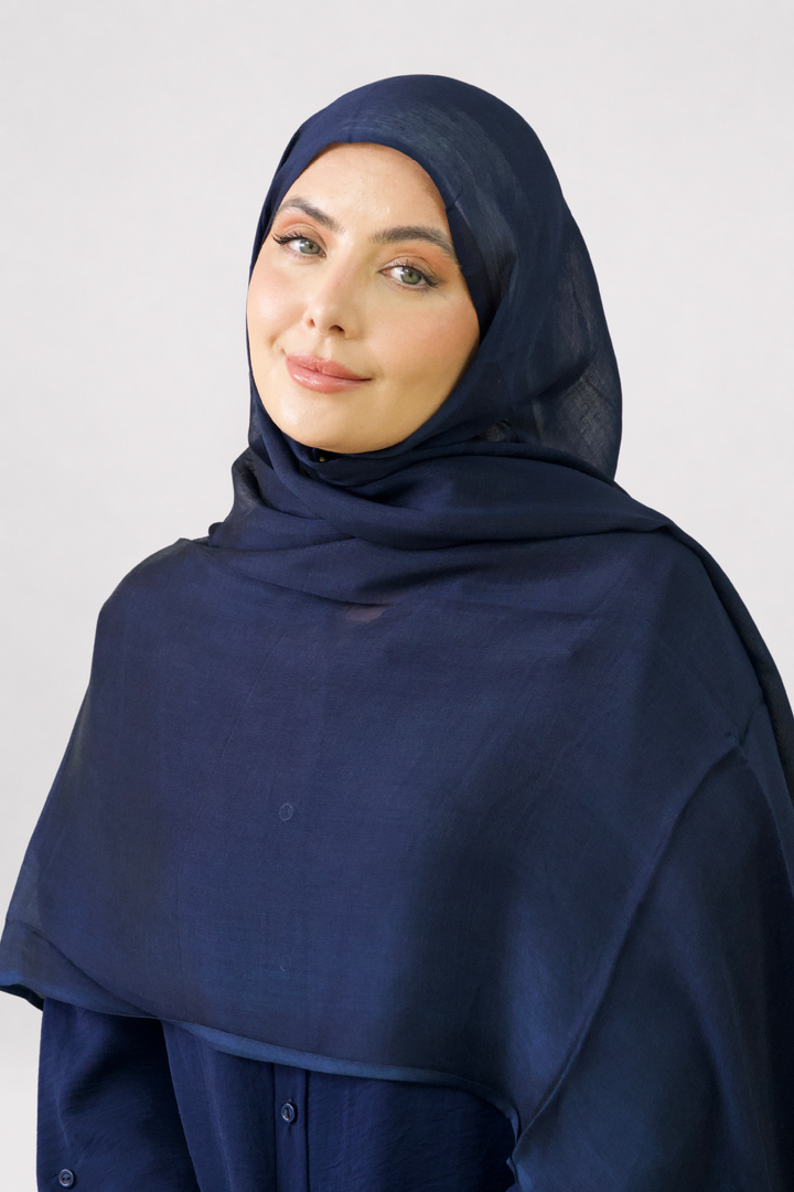 Midnight Viscose Silk Hijab