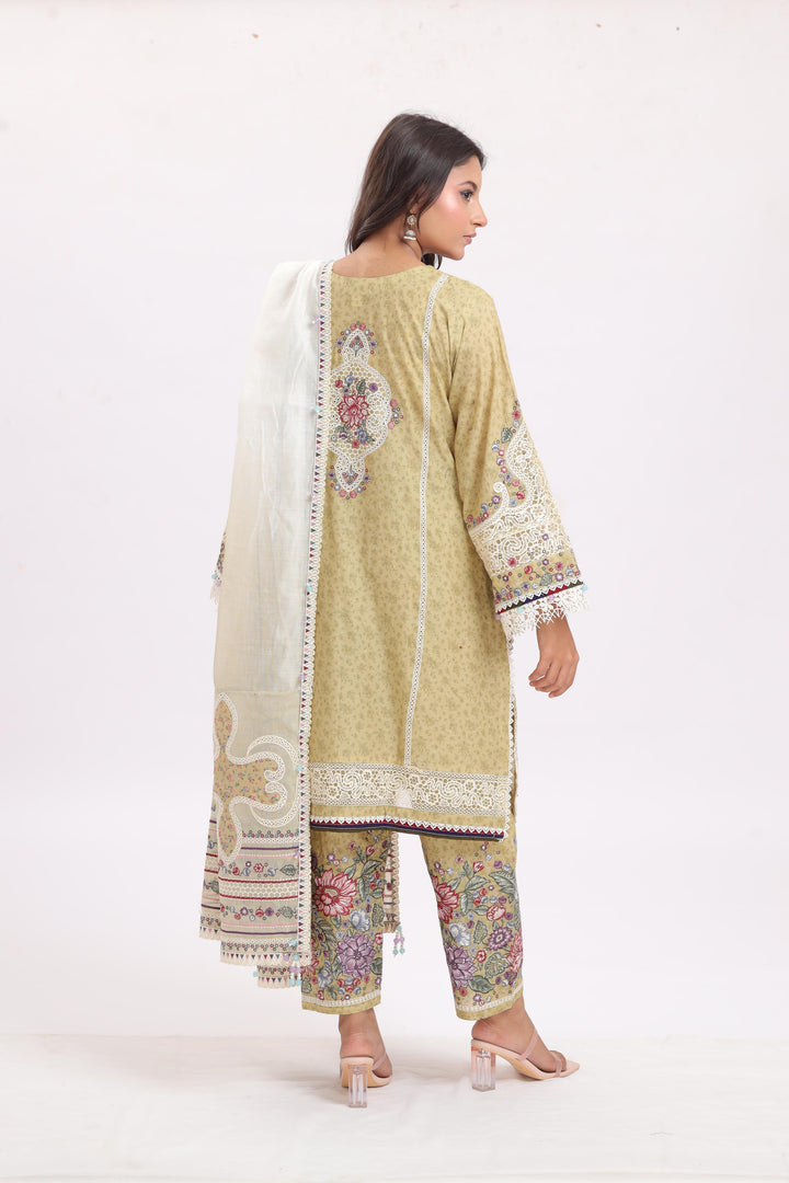 Design 4 - Jazmin Shahkaar Luxury Lawn Stitched