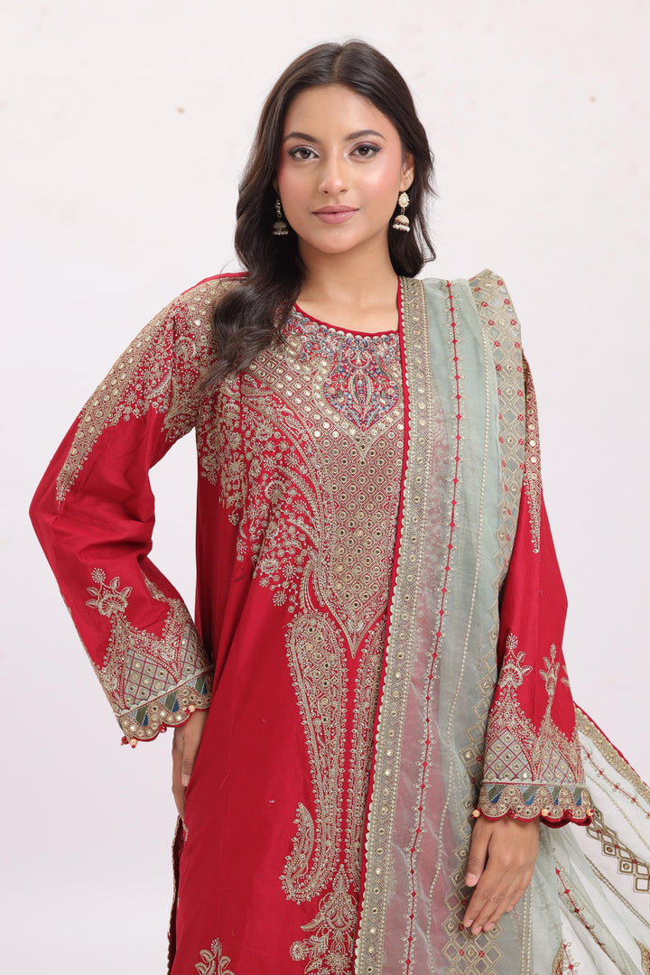 Design 5 - Jazmin Shahkaar Luxury Lawn Stitched