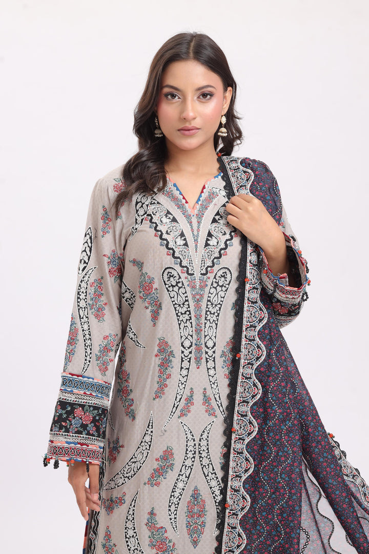 Design 7 - Jazmin Shahkaar Luxury Lawn Stitched
