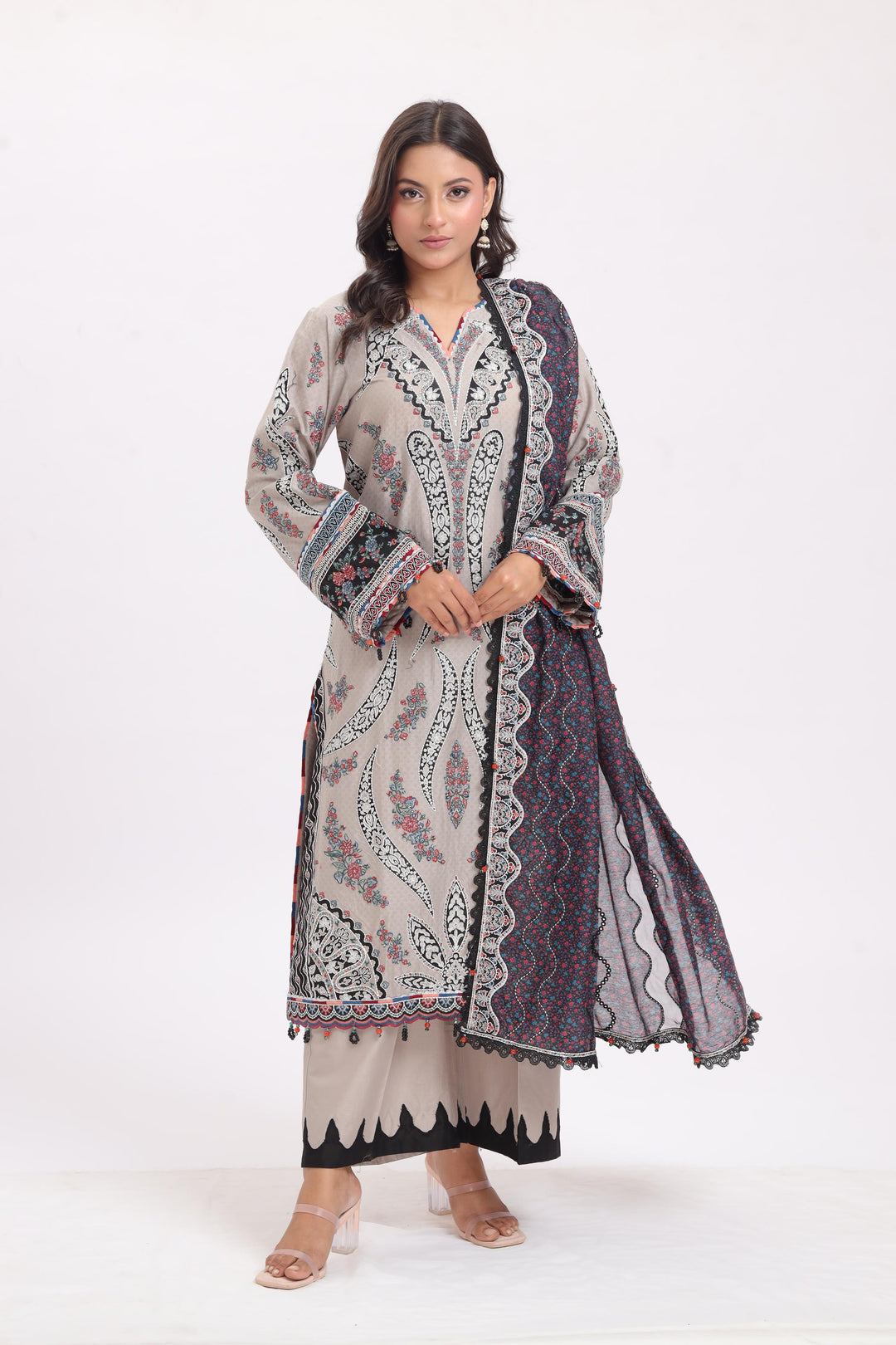 Design 7 - Jazmin Shahkaar Luxury Lawn Stitched
