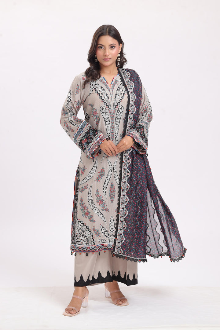 Design 7 - Jazmin Shahkaar Luxury Lawn Stitched