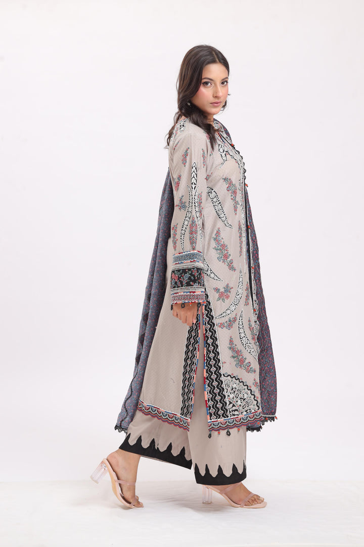 Design 7 - Jazmin Shahkaar Luxury Lawn Stitched