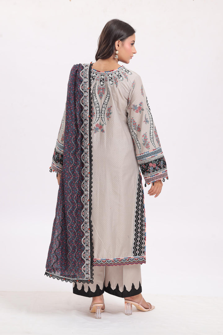 Design 7 - Jazmin Shahkaar Luxury Lawn Stitched