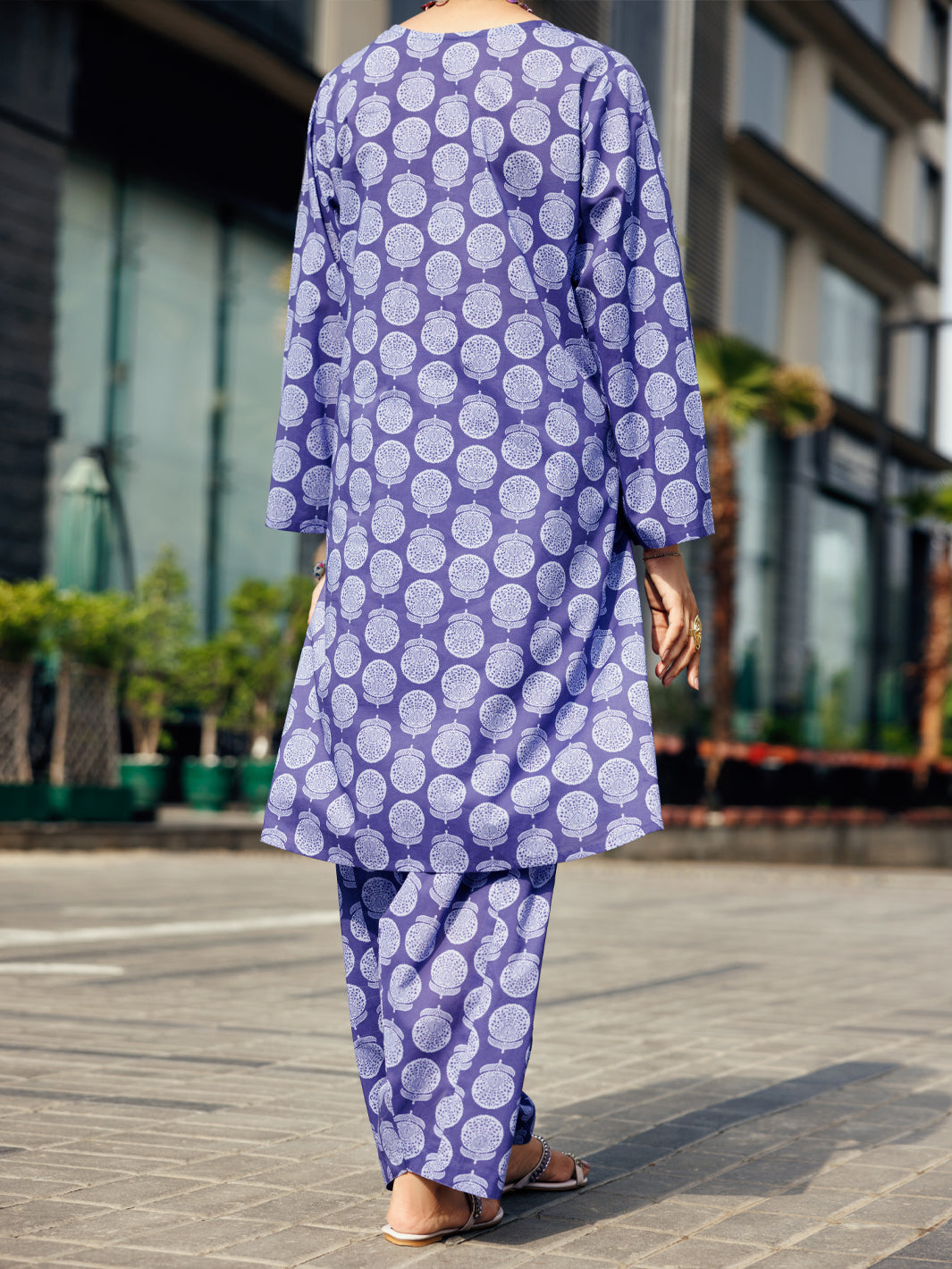 Lawn Blue Stitched Suit - Almirah