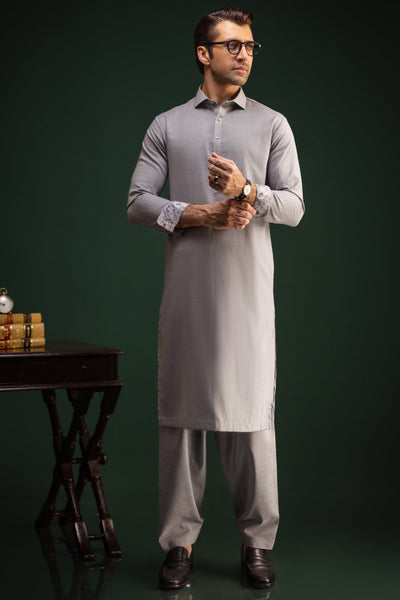 Blended Light Grey Kameez Shalwar - Cast & Crew