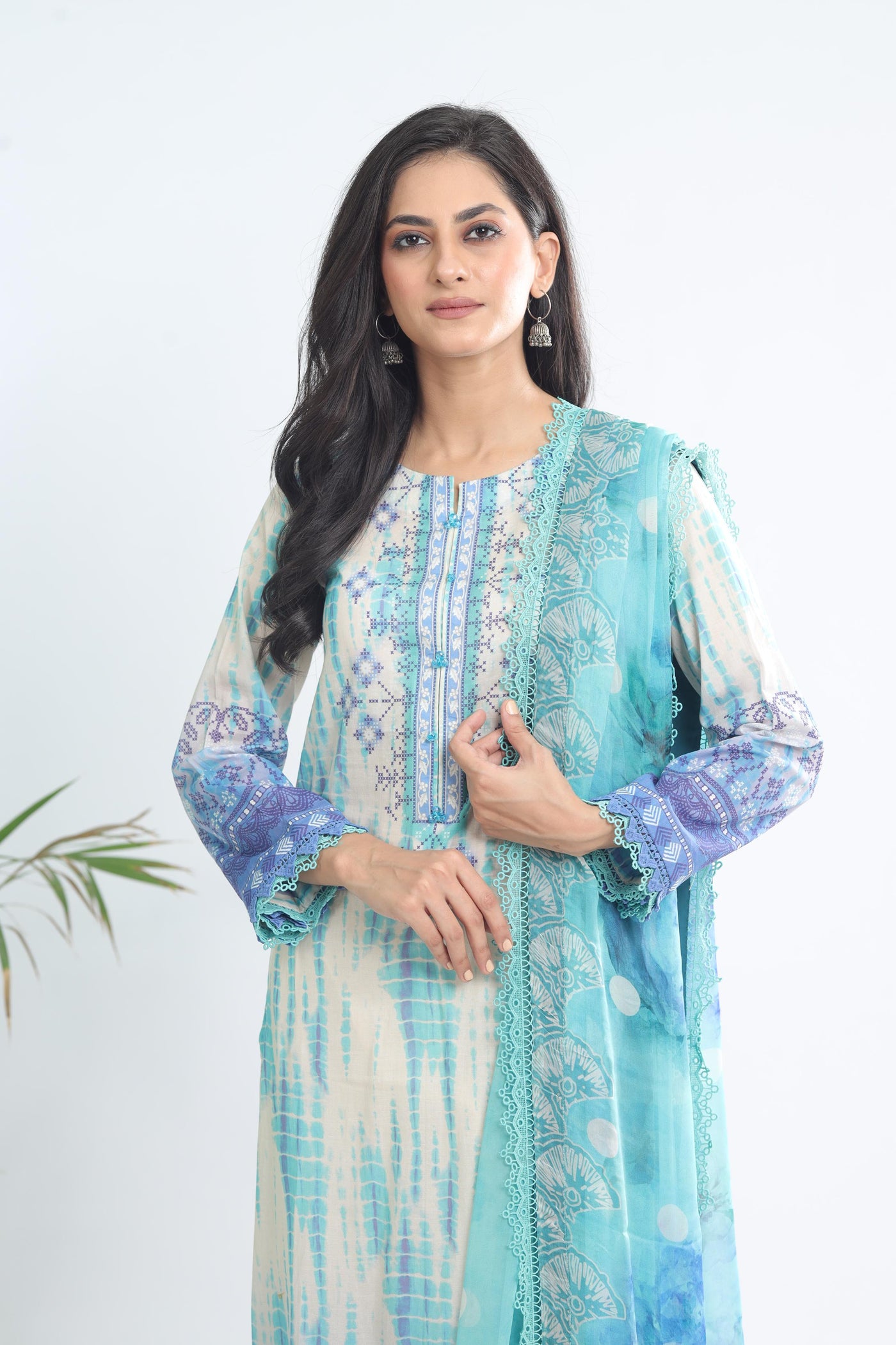 Lawn Multi Stitched Signature Prints - Nureh