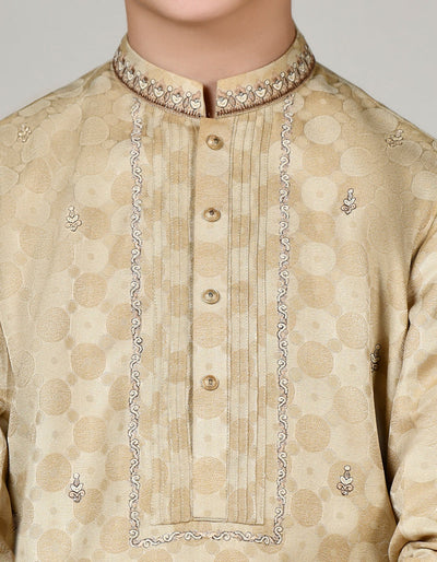 Polyester Brown Special Kurta - J. Junaid Jamshed