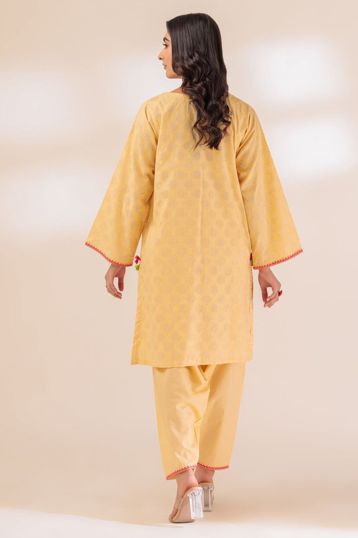 Lawn Cream 2 Piece Stitched Suit - Bonanza