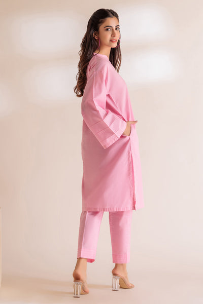 Cambric Pink 2 Piece Stitched Suit - Bonanza