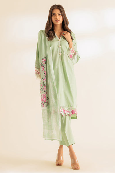 Cambric Green Stitched Suit - Bonanza