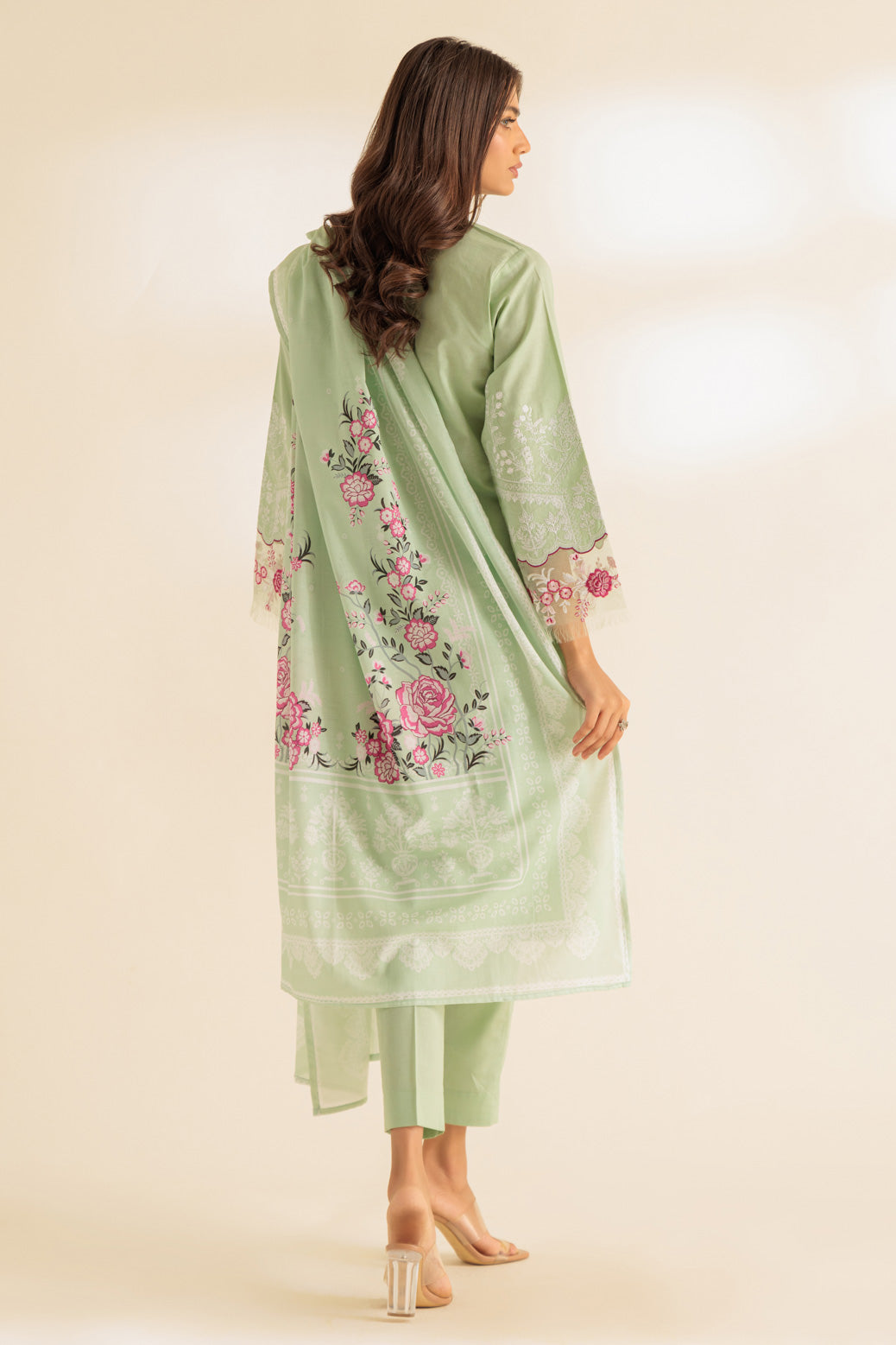 Cambric Green Stitched Suit - Bonanza