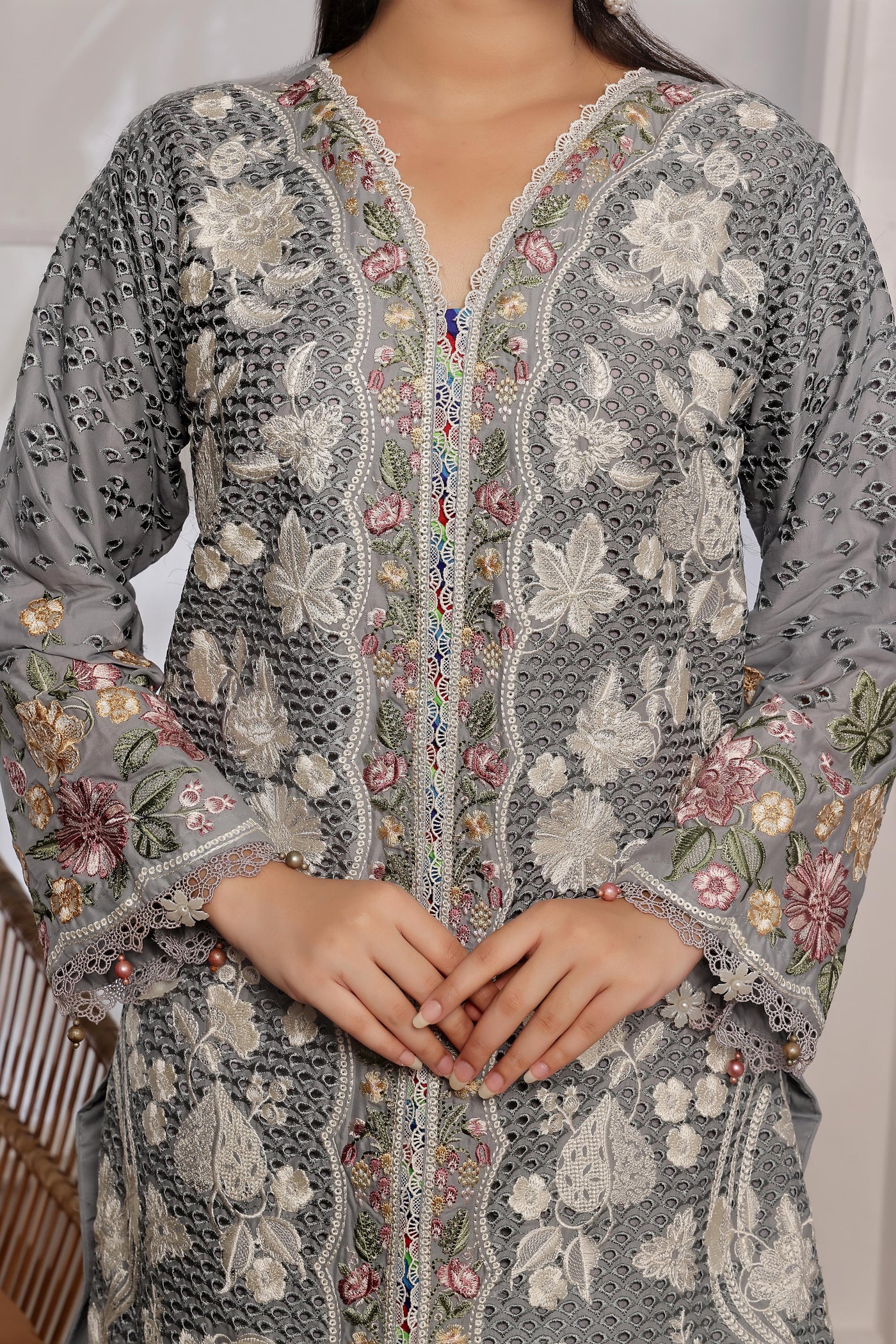 Design 3 - Jazmin Shahkaar Stitched Luxury Lawn SS'24