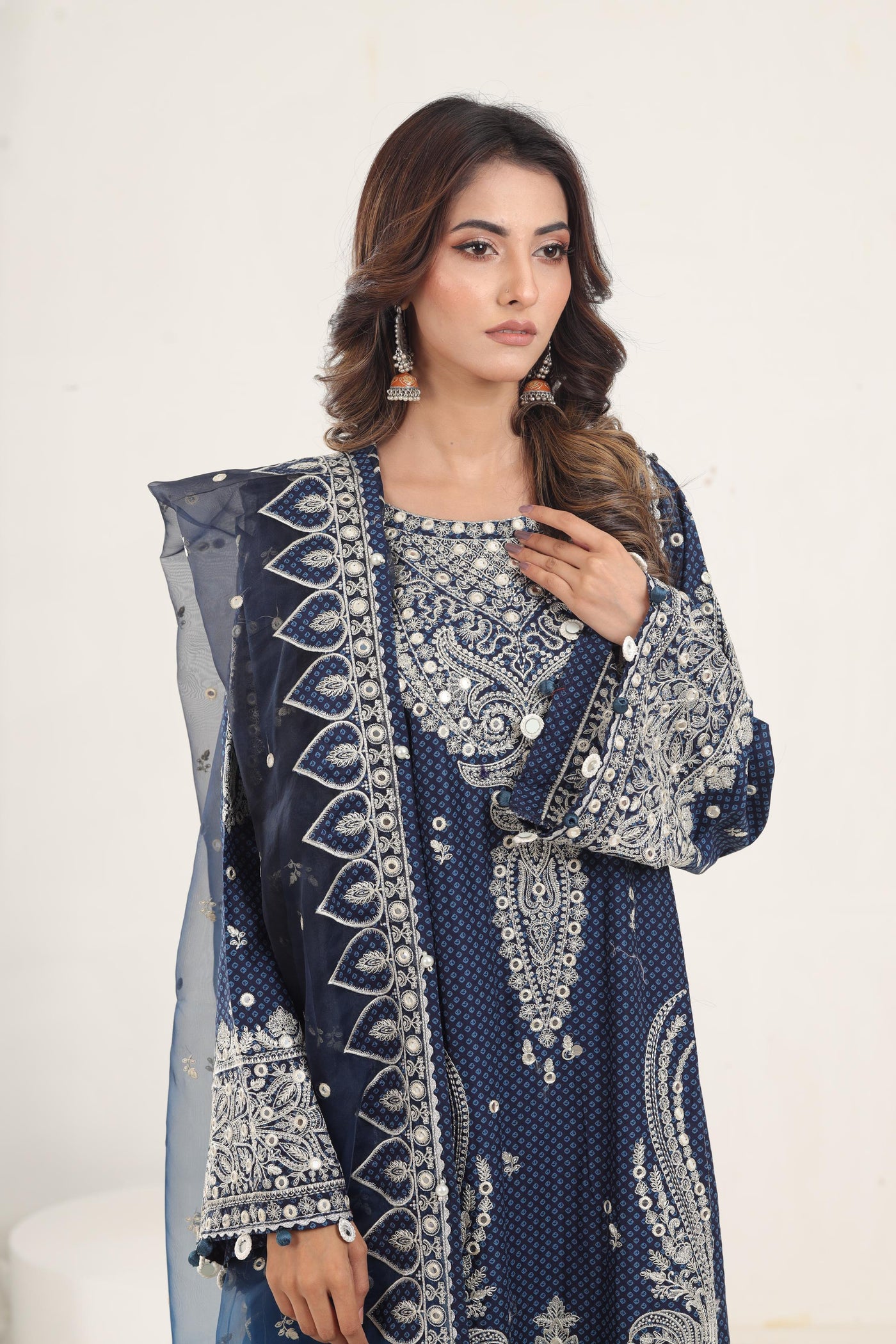 Design 5 - Jazmin Shahkaar Stitched Luxury Lawn SS'24