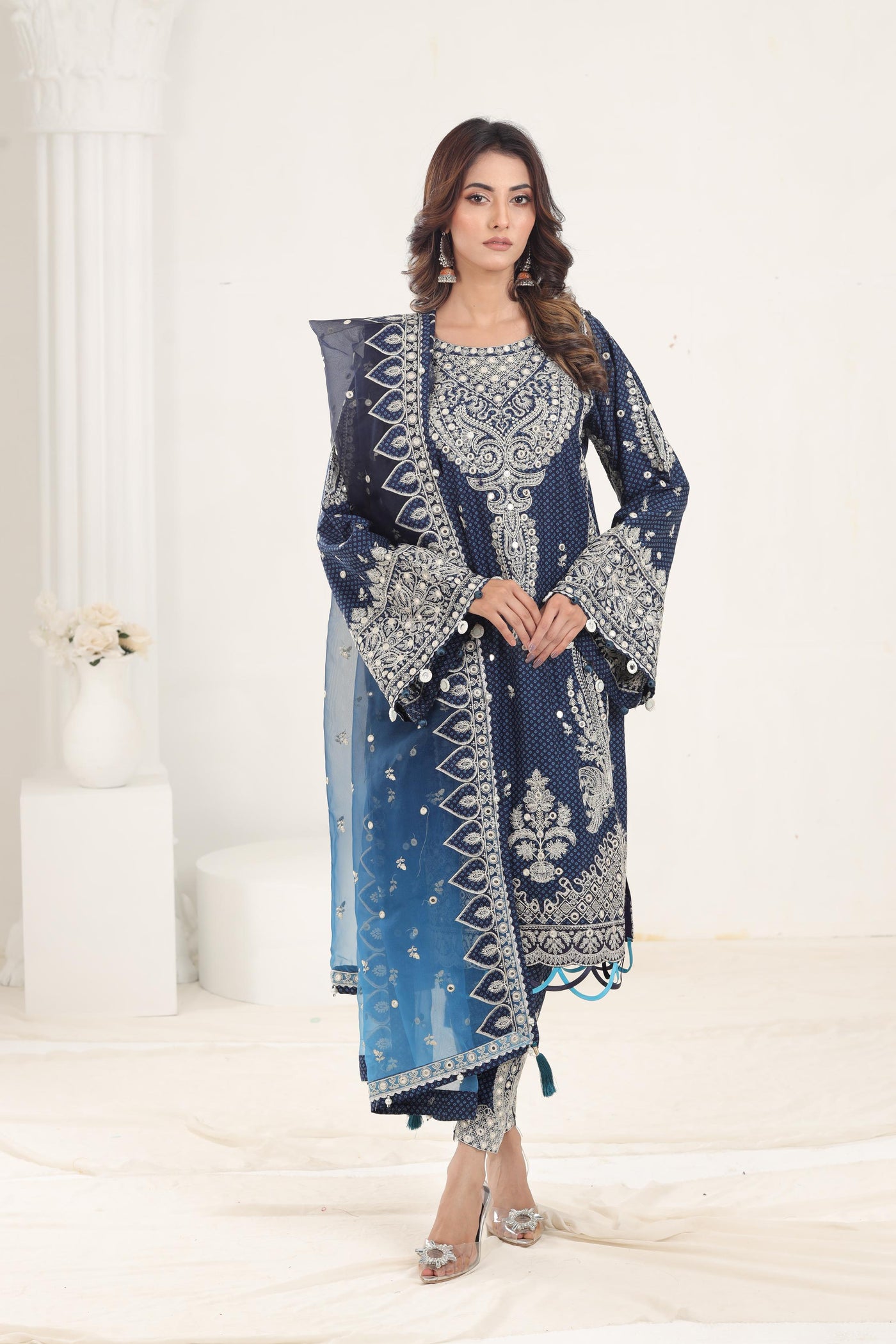 Design 5 - Jazmin Shahkaar Stitched Luxury Lawn SS'24