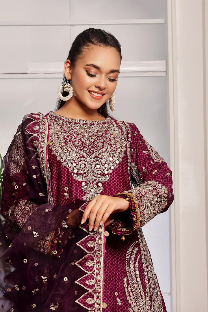 Design 6 - Jazmin Shahkaar Stitched Luxury Lawn SS'24