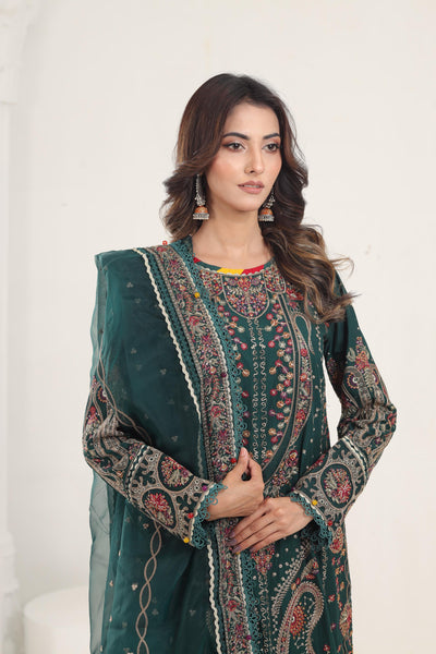 Design 10 - Jazmin Shahkaar Stitched Luxury Lawn SS'24