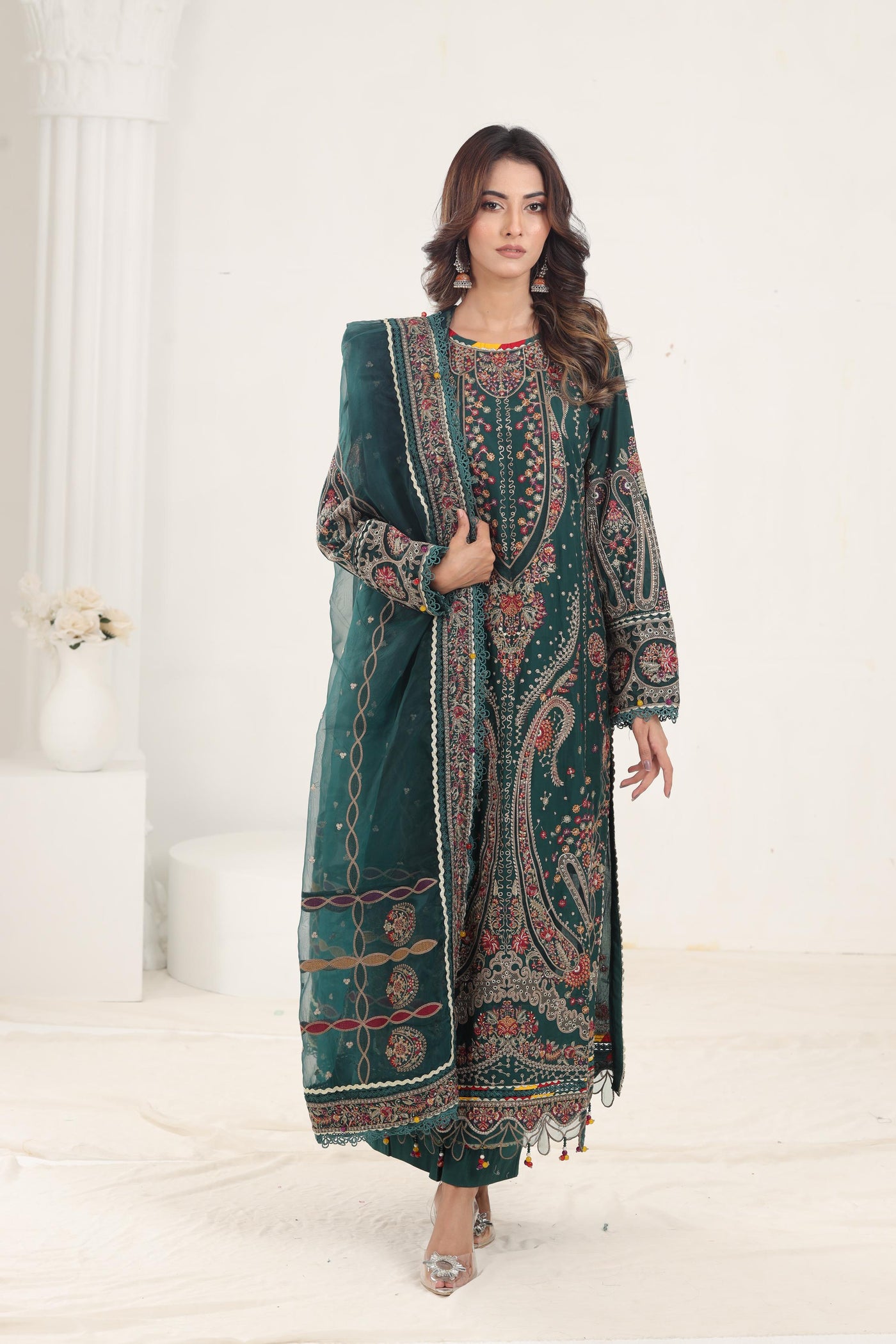 Design 10 - Jazmin Shahkaar Stitched Luxury Lawn SS'24