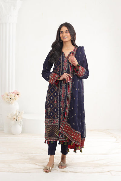 Design 6 - Jazmin Iris Lawn Stitched