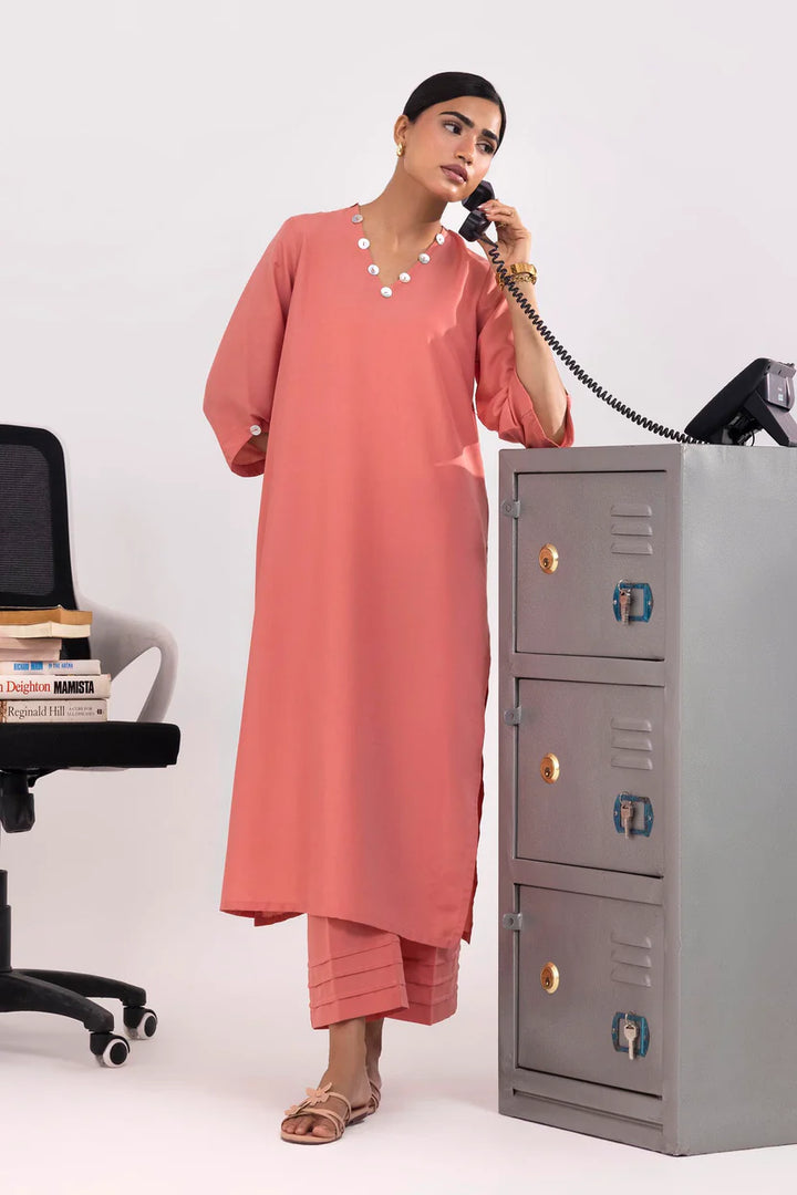 Linen Multi Stitched Suit - Sana Safinaz