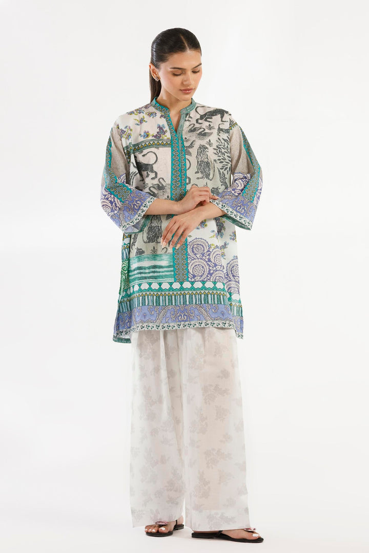 Linen Multi Stitched Suit - Sana Safinaz