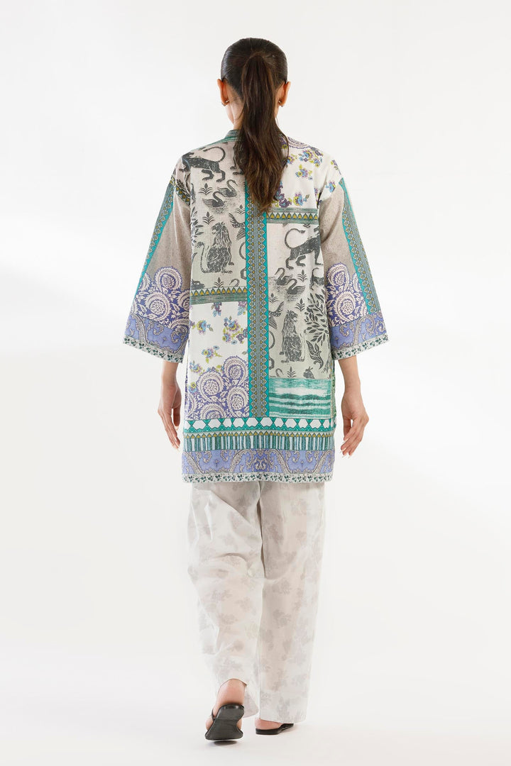 Linen Multi Stitched Suit - Sana Safinaz