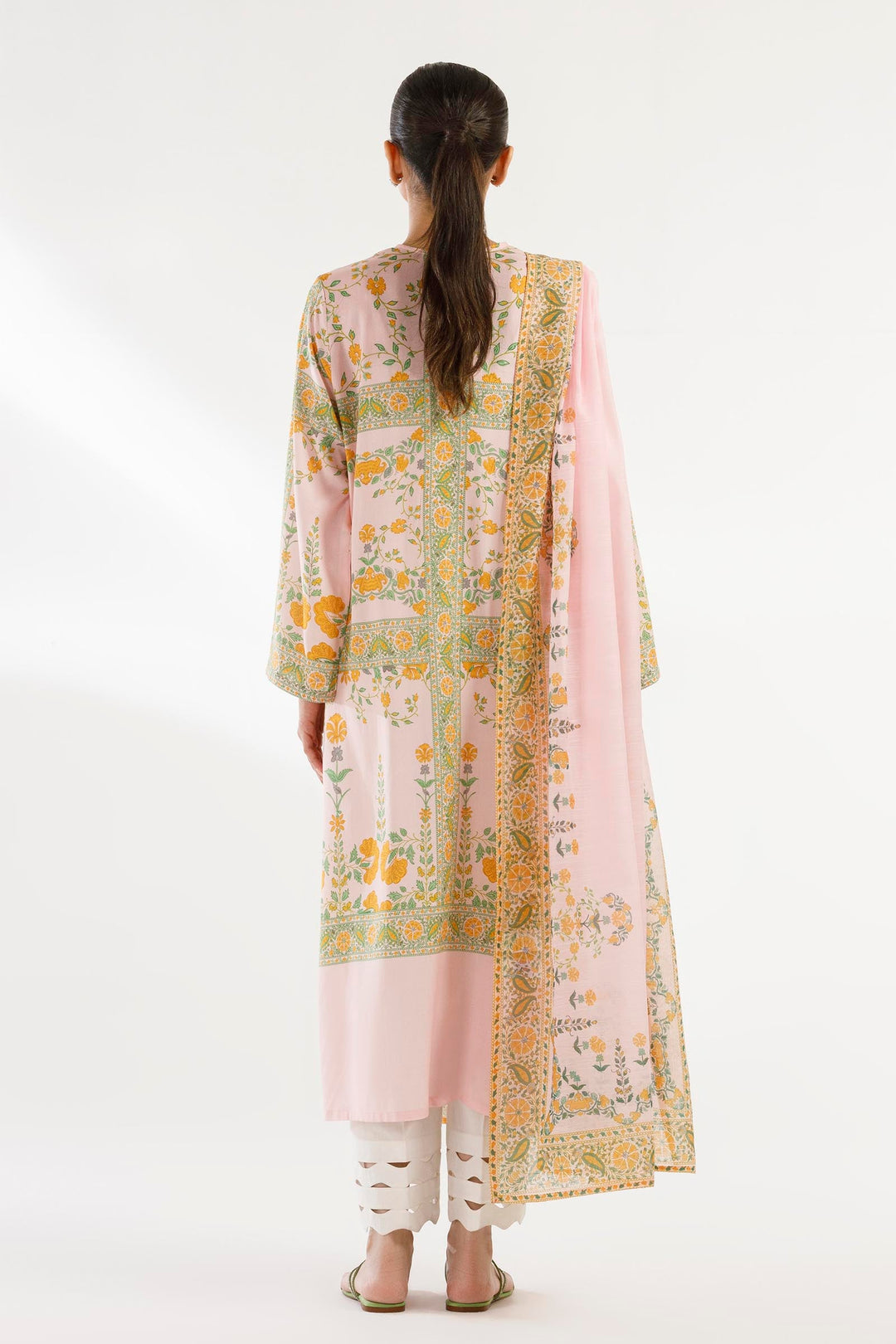 Lawn Tea Pink Stitched Suit - Sana Safinaz