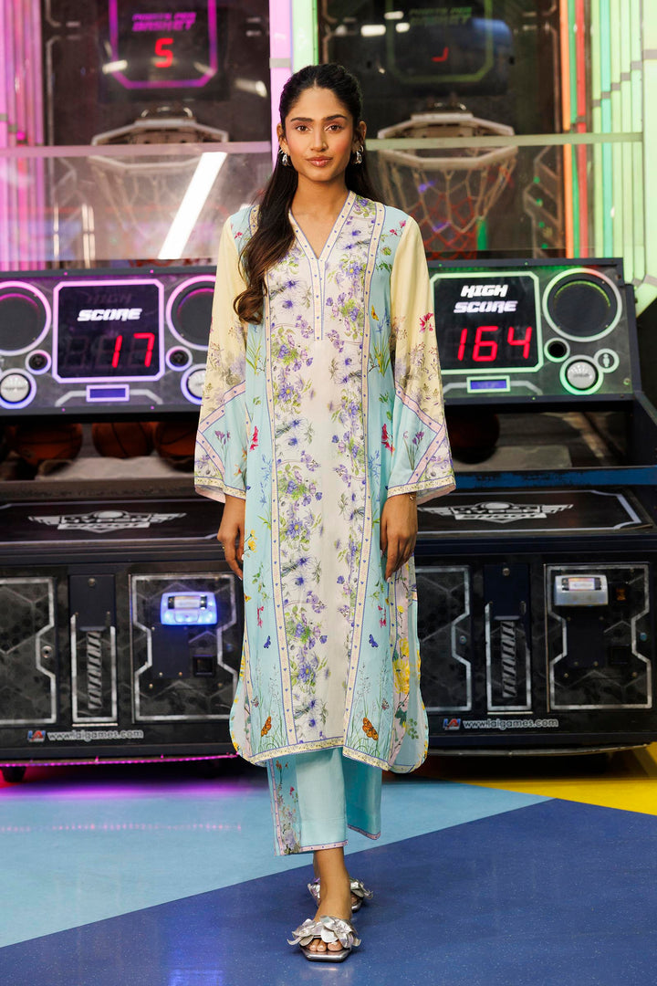 Linen Multi Stitched Suit - Sana Safinaz