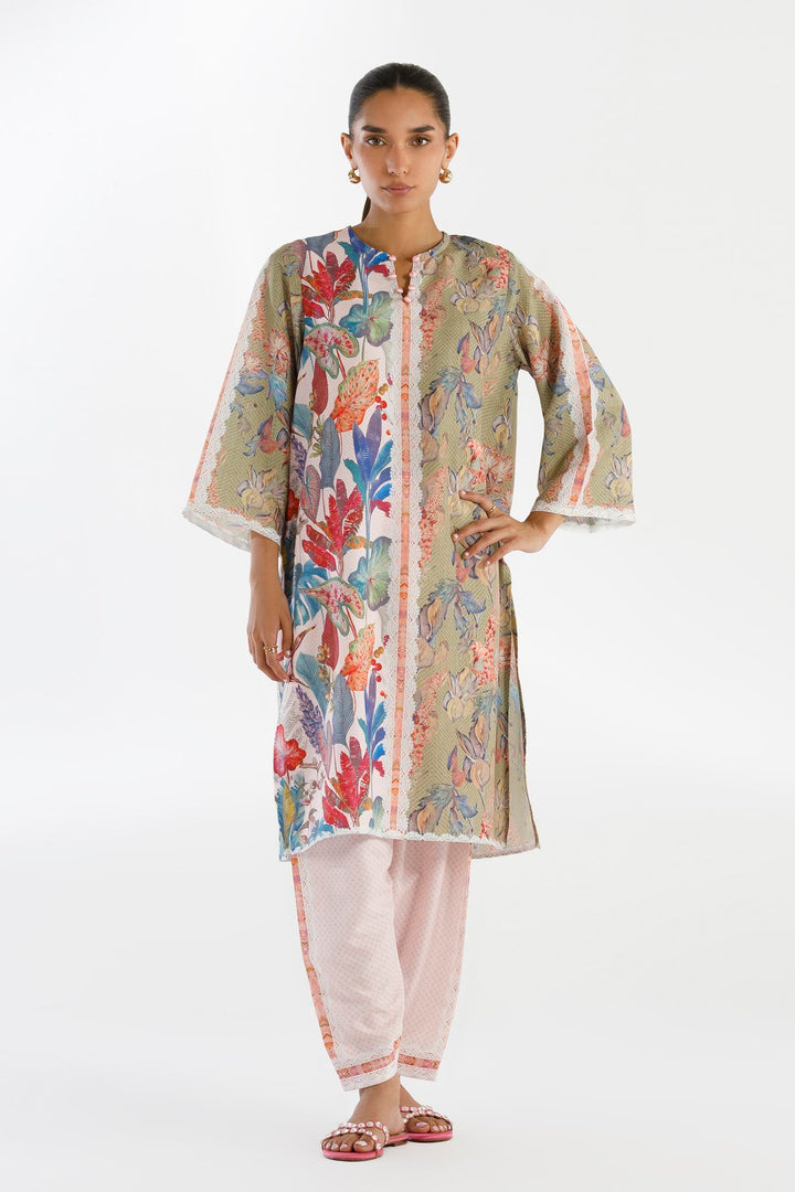 Blended Viscose Multi Stitched Suit - Sana Safinaz