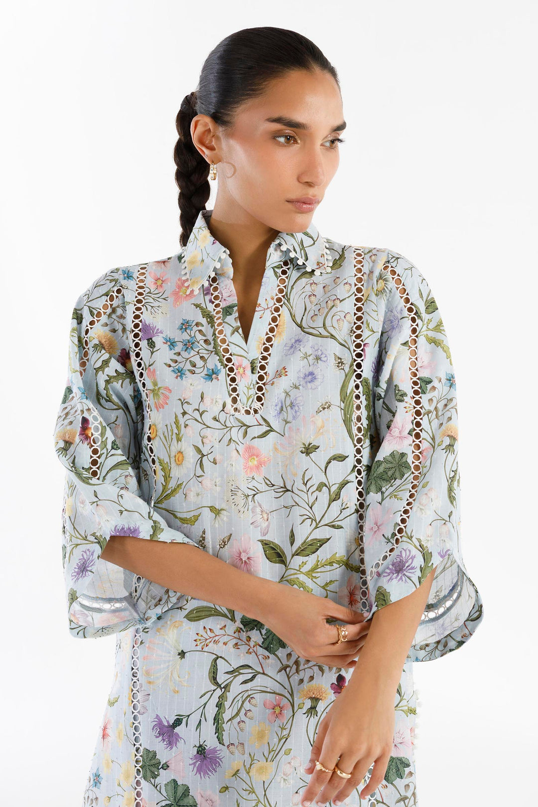 Lawn Grey Stitched Suit - Sana Safinaz