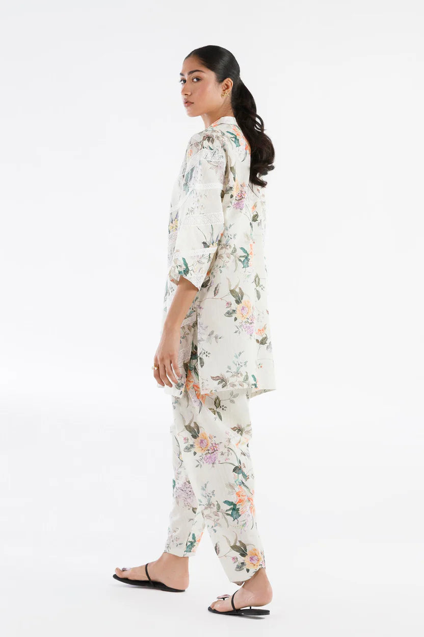 Brochia Light Green Stitched Suit - Sana Safinaz