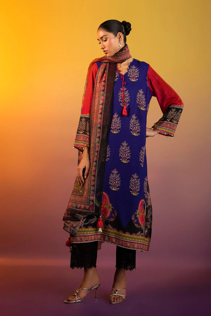 Satin Multi Stitched Suit - Sana Safinaz