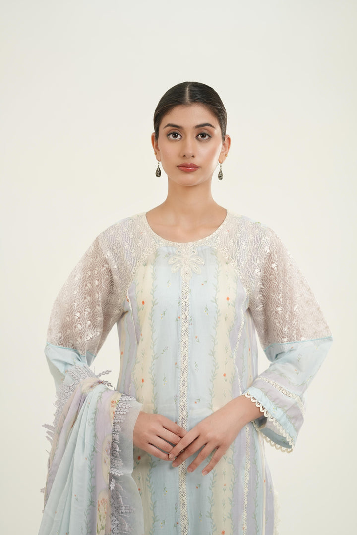 Sunnival Blue - Afrozeh Haze Summer Edit '26 Stitched