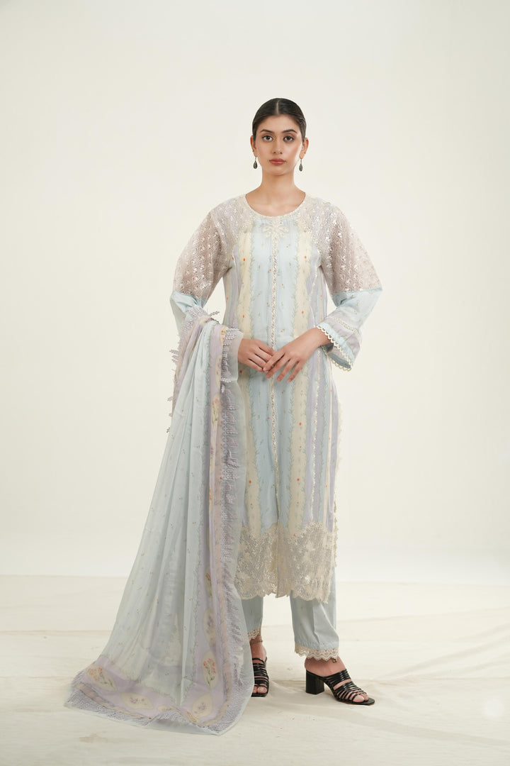 Sunnival Blue - Afrozeh Haze Summer Edit '26 Stitched