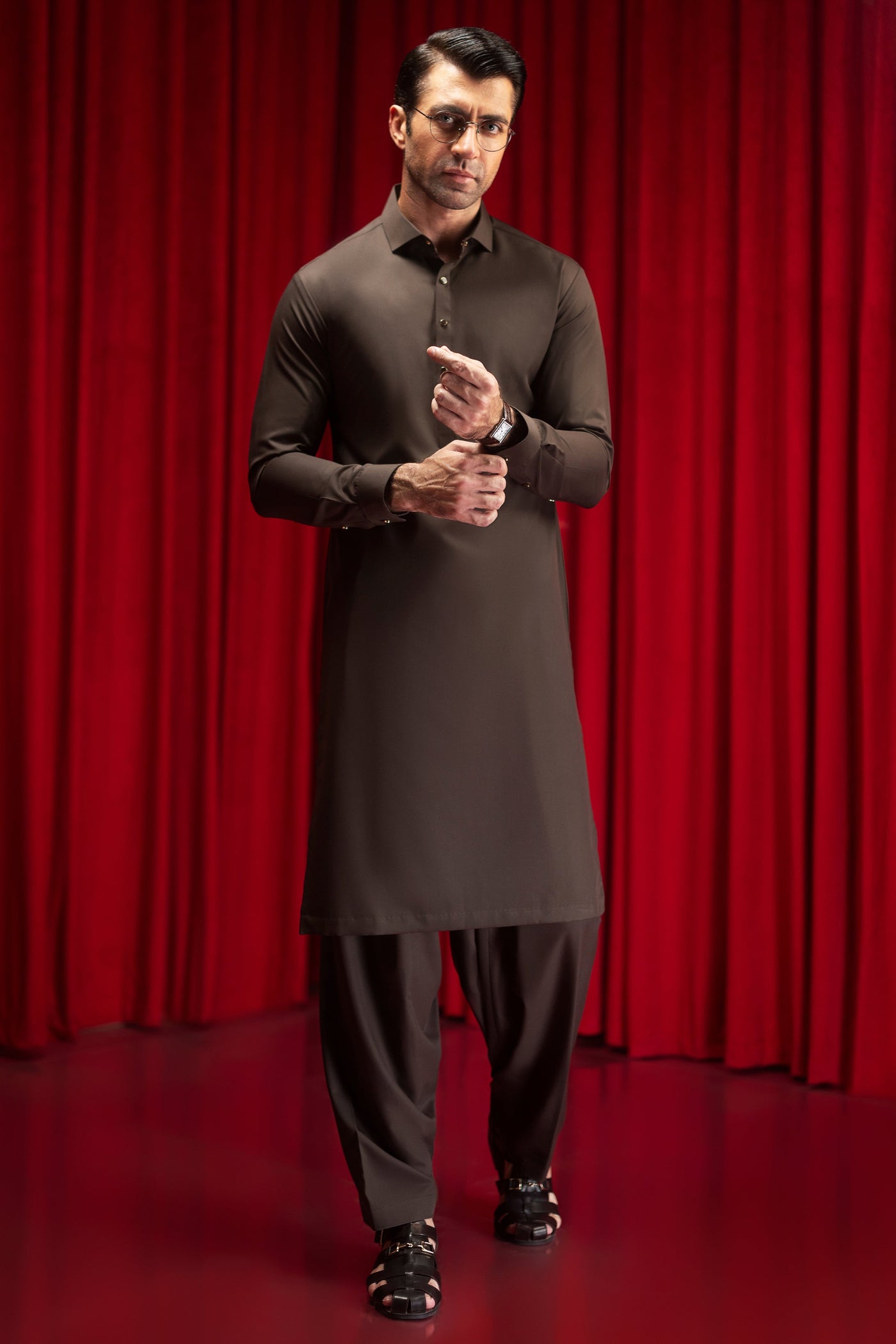 Blended Grey Shalwar Kameez - Cast & Crew