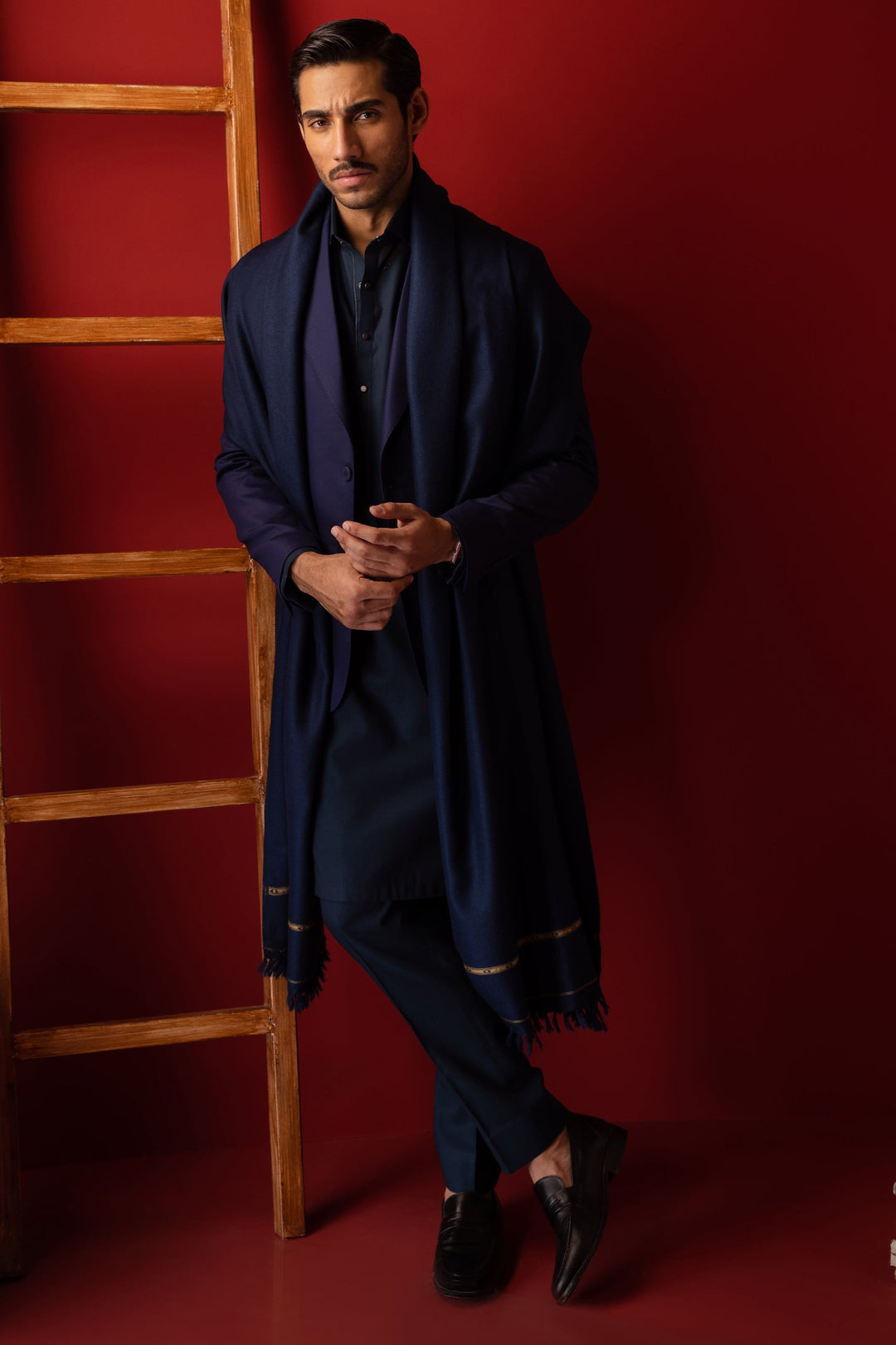 Cotton Teal Kurta Trouser - Cast & Crew