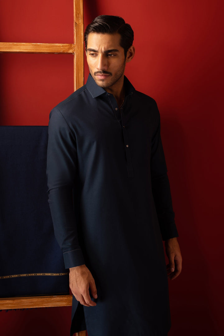 Cotton Teal Kurta Trouser - Cast & Crew