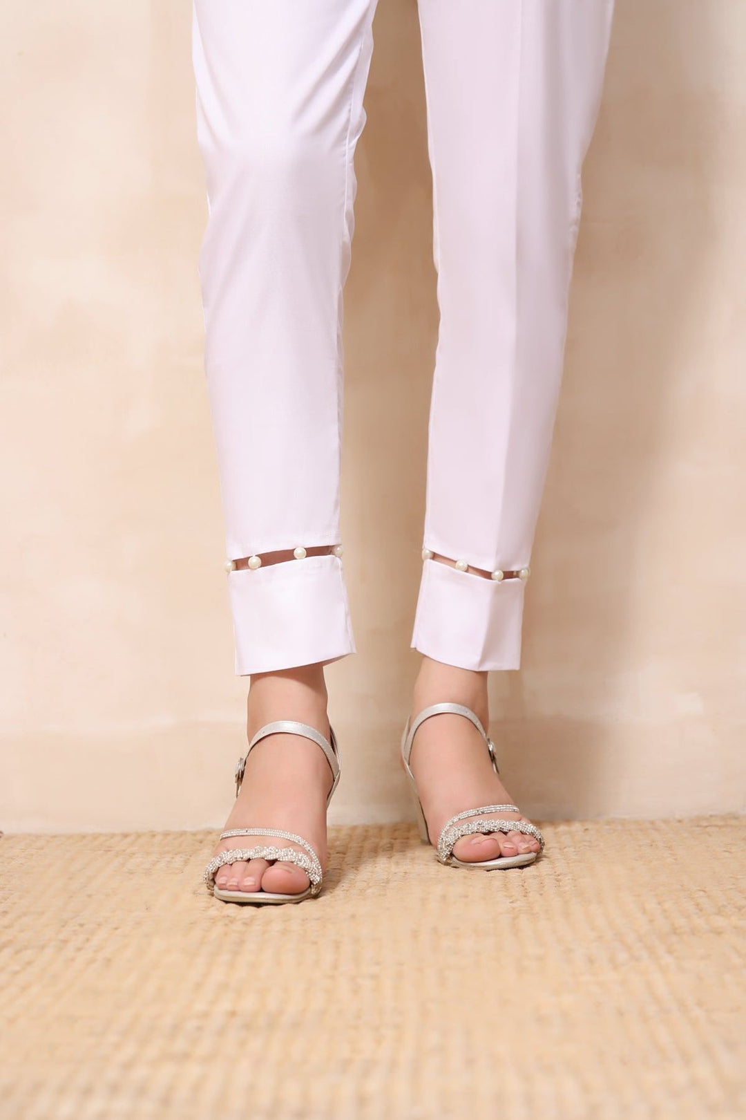 White Ladies Trouser - Stonez