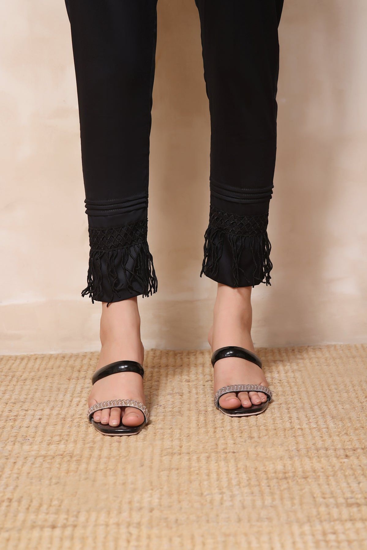 Black Ladies Trouser - Stonez
