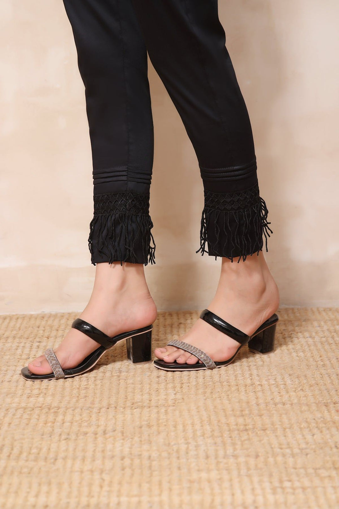 Black Ladies Trouser - Stonez