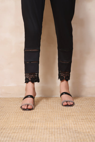 Black Ladies Trouser - Stonez