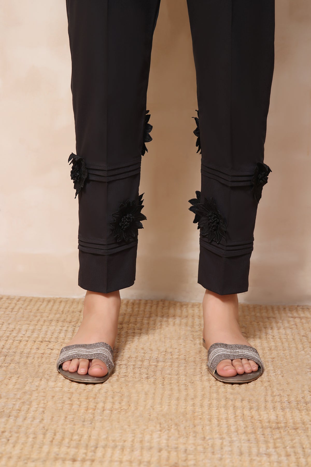 Black Ladies Trouser - Stonez