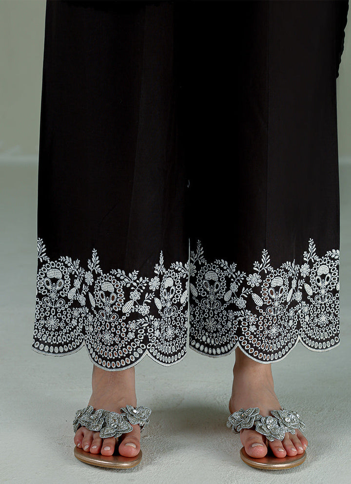 Pure Cotton Black Trouser - Image
