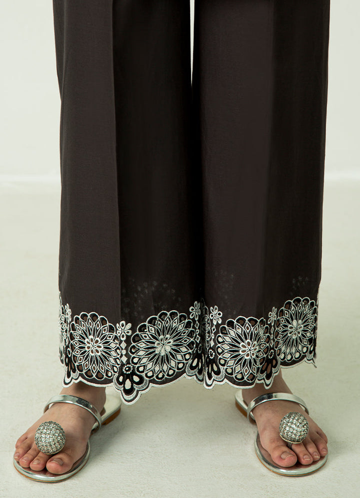 Pure Cotton Black Trouser - Image