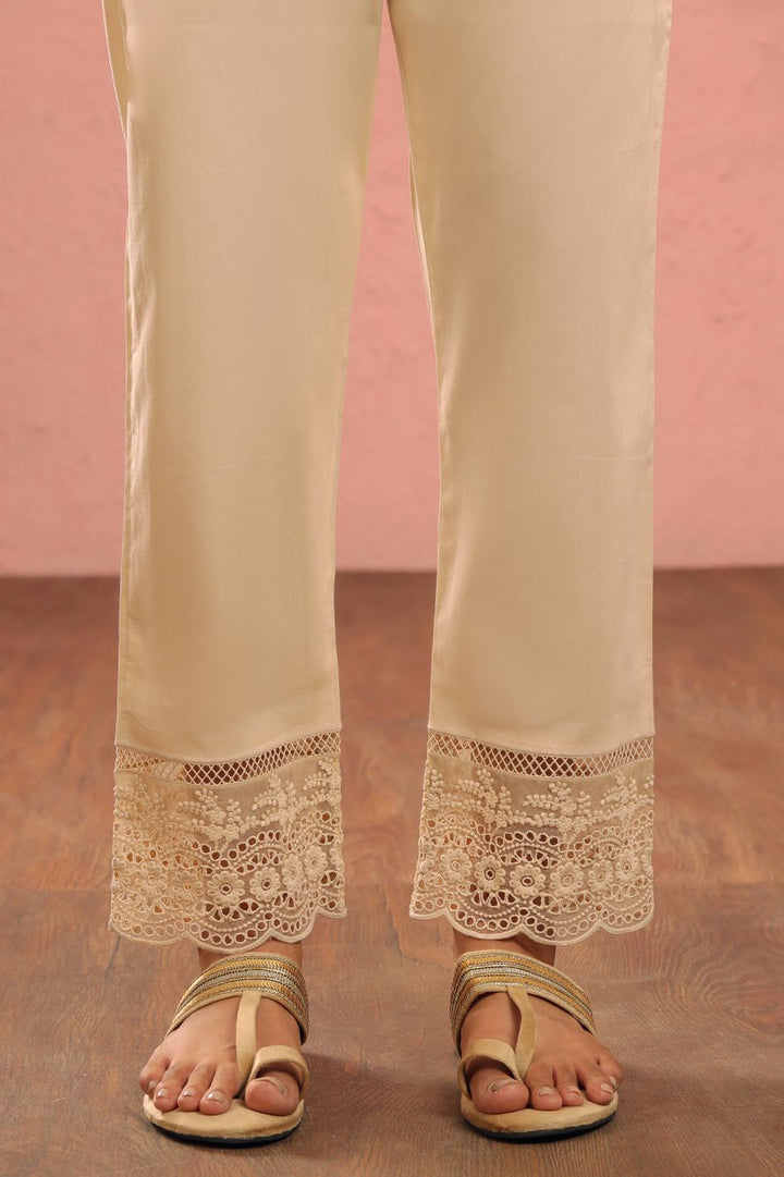 Cambric Beige Trouser - Almirah