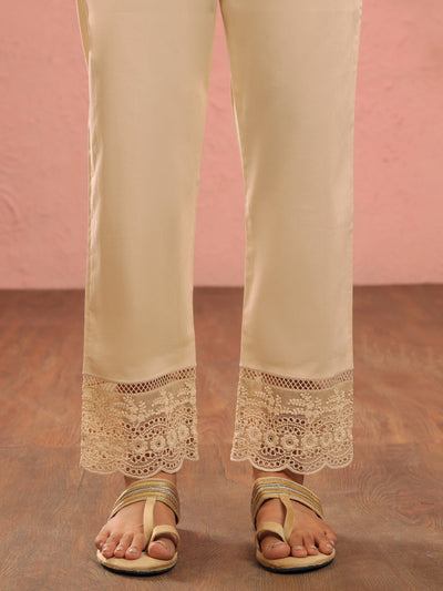 Cambric Beige Trouser - Almirah